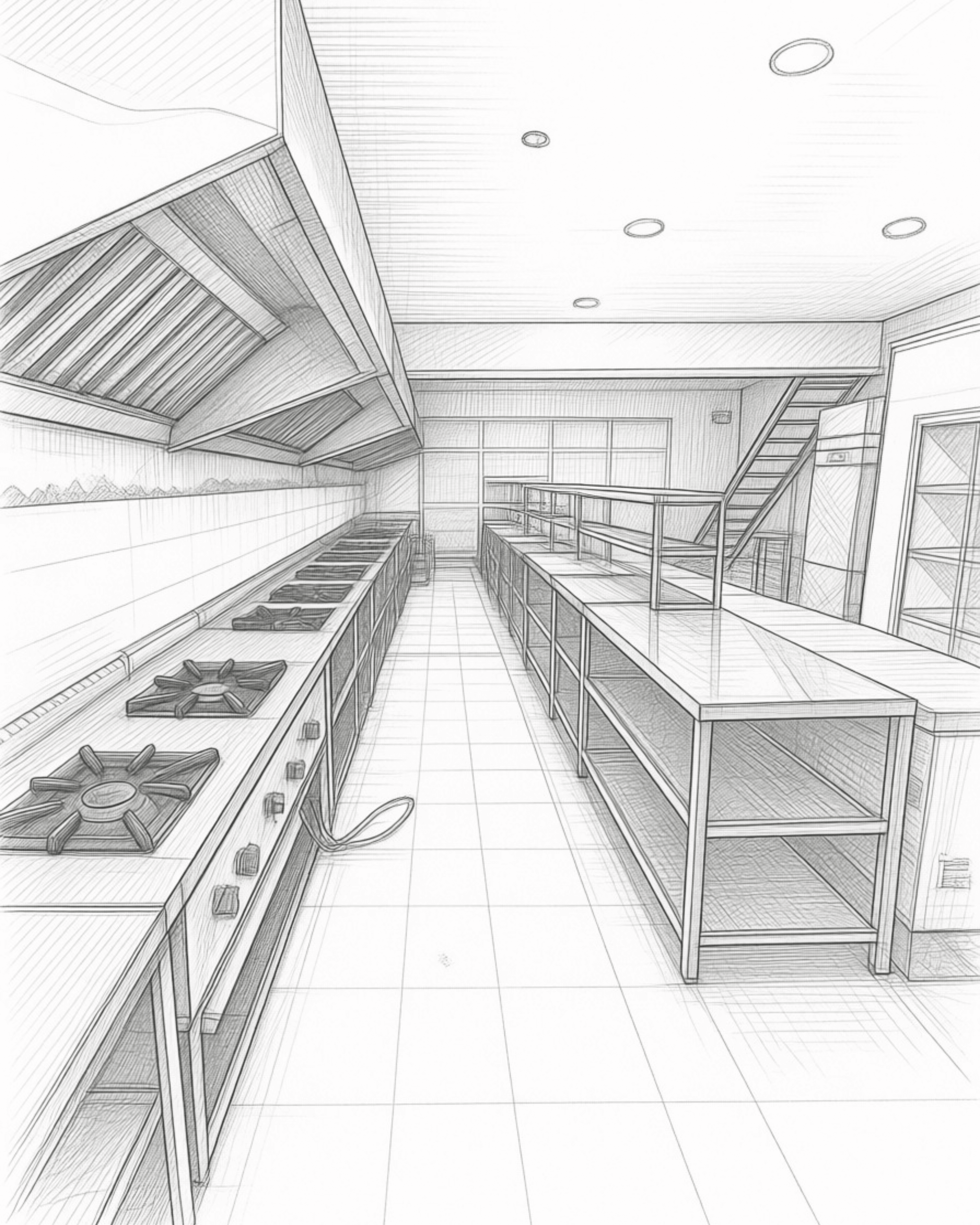 Hospitality kitchen planning visual