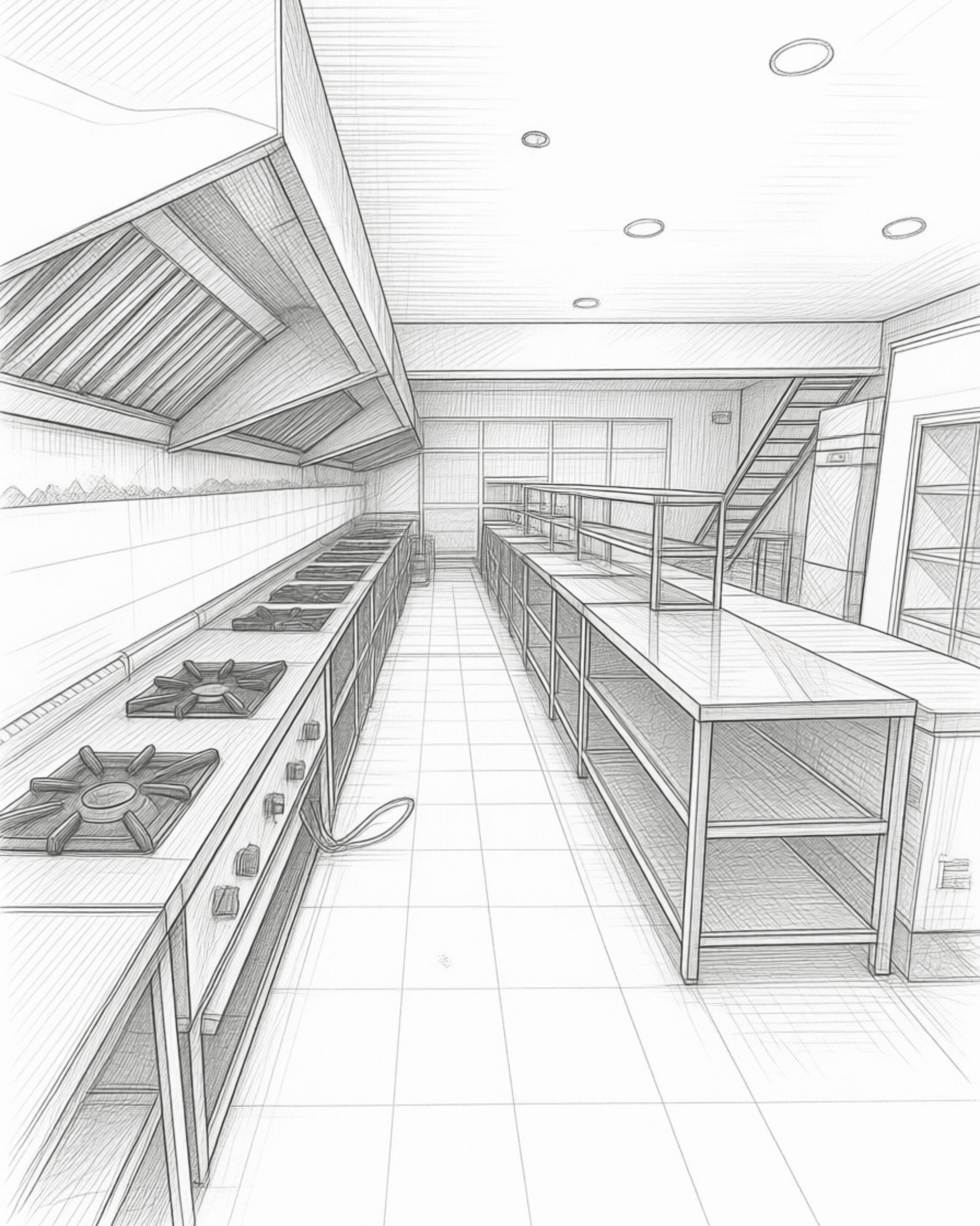 Hospitality kitchen planning visual